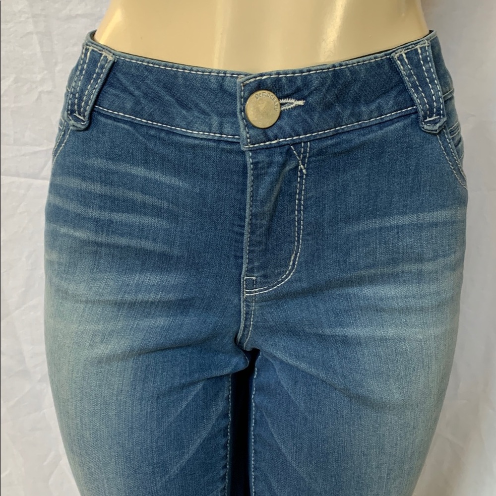 DEMOCRACY Jeans Women’s Tummy Control Size 18 Ankle Crop Medium Blue Wash NWOT - Picture 7 of 8